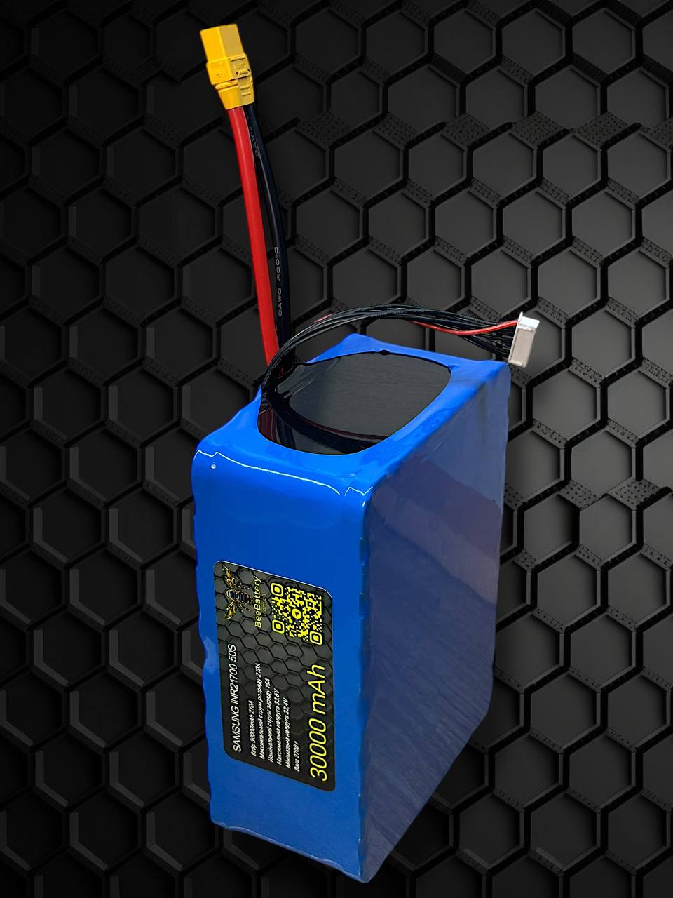 Акумулятор 8s6p Samsung 50s, 30 000mAh, 210A для дрона FPV